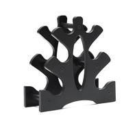 LLHCF Soporte para mancuernas de 3 niveles, soporte para mancuernas de mano, soporte de torre de pesas, estante de exhibición de pesas, fácil de usar, soporte de peso compacto, soporte de