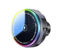 LLHCF Soporte para teléfono de 15 W, cargador de 17 mm, agujero de cabeza de bola, cable elástico, giratorio de 360 grados, soporte telescópico para salpicadero de coche, soporte de teléfono para