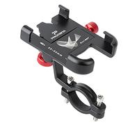 LLHCF Soporte para teléfono de bicicleta de aleación de aluminio giratorio de 360°, clip de teléfono para scooter, soporte ajustable para ciclismo, manillar de motocicleta, clip de montaje para