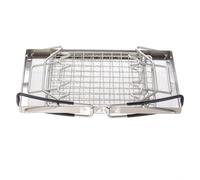 LLHCF Soporte para tostadora de acero inoxidable para camping, resistente al calor, para barbacoa, plegable, calentador de pan
