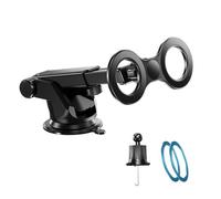 LLHCF Soporte universal doble para salpicadero o ventilación con diseño giratorio de 360 grados, fuerte sujeción para dispositivos móviles de 4 a 7 pulgadas, soporte de teléfono de doble cabeza