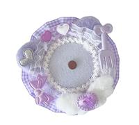 LLHCF Soporte versátil de encaje para insignias, bandeja de exhibición para mujeres creativas y modernas, elegante soporte de presentación de accesorios