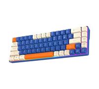 LLHCF Teclado mecánico compacto de 68 teclas con retroiluminación LED y durabilidad para un alto rendimiento