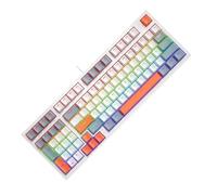 LLHCF Teclado mecánico de 98 teclas con iluminación LED, teclado cómodo para jugadores y mecanógrafos en teclado de espacio pequeño