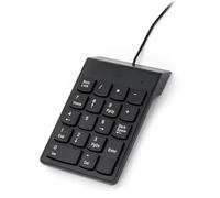 LLHCF Teclado numérico pequeño de 18 teclas con cable para mayor eficiencia y comodidad al escribir, adecuado para varios usuarios de computadoras