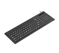 LLHCF Teclados USB con paneles táctiles de alta sensibilidad y teclado numérico para uso industrial