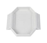 LLHCF Tina portátil para reptiles con rampas duales, lavabo de agua fácil de limpiar para tortugas bebés y decoración de terrario, cuenco decorativo para reptiles
