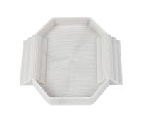 LLHCF Tina portátil para reptiles con rampas duales, lavabo de agua fácil de limpiar para tortugas bebés y decoración de terrario, cuenco decorativo para reptiles