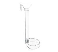 LLHCF Tubo de alimentación para herramientas de pecera con cuenco de plato, fácil de limpiar, cristal acrílico transparente, camarones, tubo y plato