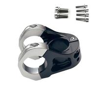 LLHCF Vástago corto de aleación de aluminio para manillar de bicicleta de montaña, bicicletas equilibradas, accesorios de ciclismo, manillar corto de aleación de aluminio de alta resistencia para