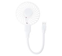 LLHCF Ventilador de escritorio USB ajustable con diseño de cuello flexible de 1 velocidad, motor silencioso para el hogar, oficina, uso al aire libre, entrada de 5 V