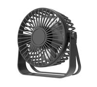 LLHCF Ventilador portátil USB para escritorio, con fuertes flujos de aire, funcionamiento silencioso, 3 velocidades, giratorio, para habitación