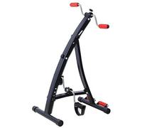 Llhdmeng Pedaleador for piernas y Brazos Sentado, Bicicleta estática Plegable portátil for rehabilitación, Resistencia Ajustable, for Fitness y Fisioterapia en casa.