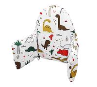 Llhqamt Cojín para trona, cojín para silla IKEA Antilop, cojín para asiento, cojín inflable integrado, suave y cómodo, asiento para bebé más cómodo (Cute Dinosaur)