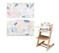 LLHQAMT Cojín para trona Tripp Trapp, funda de asiento de bebé suave y cómoda con bonitos gráficos, para cojín Tripp Trapp que hace que sentarse al bebé sea más seguro y cómodo (estampado de animales