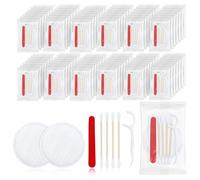 LLHQAMT Juego de tocador de hotel, artículos de tocador de hotel empaquetados individualmente, kit de tocador de hotel con almohadillas de algodón, hisopos de algodón, hilo dental y lima de uñas