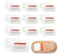 LLHQAMT Kit de tocador de hotel, kits de tocador a granel, kit de tocador individual con almohadillas de algodón, hisopos de algodón, hilo dental y limas de uñas, adecuado para viajes, hoteles y uso