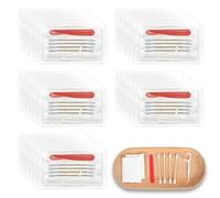 LLHQAMT Kit de tocador de hotel, kits de tocador a granel, kit de tocador individual con almohadillas de algodón, hisopos de algodón, hilo dental y limas de uñas, adecuado para viajes, hoteles y uso