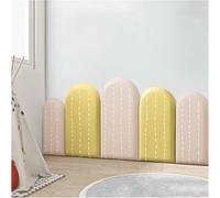 LLHTTDMBDFC - Acolchado de pared anticolisión, paneles de pared acolchados, cabecero tapizado para despegar y pegar, paneles de pared acolchados de poliuretano, adhesivo de pared 3D anticolisión (A