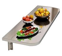 LLHTTDMBDFC Banco de trabajo plegable montado en la pared, mesa flotante montada en la pared, organizador de estantes flotantes, soportes resistentes, mesa plegable para ahorrar espacio, adecuada para