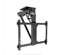 LLHTTDMBDFC Soporte de techo para TV, soporte de TV motorizado, soporte de TV motorizado, giro hacia abajo de 0-75°, rotación de ±90° izquierda/derecha