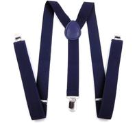 LLHTTDMBDFC Tirantes ajustables for hombres y mujeres, tirantes elásticos resistentes, pantalones de elevación seguros(Blue)