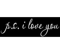 LLI PS I Love You | calcomanía de Vinilo | Coches Camiones Vans Paredes Laptop | Blanco | 5.5 x 1.7 Pulgadas | LLI1007