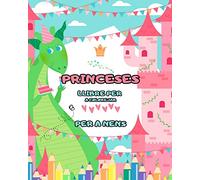 Llibre per pintar princeses: per a nens de 4 a 8 anys (dissenys fantàstics): Un gran llibre per pintar ple de moltes hores de diversió per pintar!