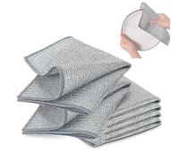 LLIDDAMES 10/20/30 Piezas Paños de Alambre Multiusos Estropajo Cocina Non-Scratch Wire Dishcloth, Trapos Limpieza para Suciedad difícil, Limpieza de Microfibra para Malla húmeda y Seca(20 PCS)