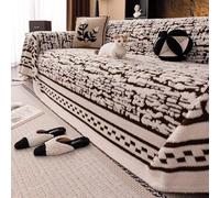 LLIDDAMES Cubre Sofa Manta para sofá Grande de 1/2/3/4 plazas, Funda de Sofá para Todas Las Estaciones Manta Decorativa para Silla Sofá Cama Colcha Multiusos para Sofas(Coffee,180 * 230cm)