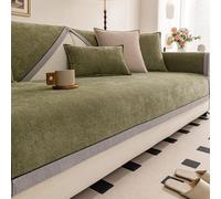 LLIDDAMES Funda Sofa3 plazas Funda para Sofá Universal Antideslizante Cubre Sofa Forma L Y De Esquina Fundas Sofa Chaise Longue para Salón Y Sofá De Varias Medidas Protector Sofa(Green,110 * 160cm)