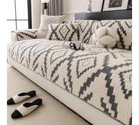 LLIDDAMES Fundas de Pana para sofá Gruesas Funda De Sofá 1 2 3 4 Plazas Universal Funda Chaise Longue Protector de Cubre Sofa Antideslizante para Perros Gatos(Grey,110 * 110cm)