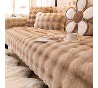 LLIDDAMES Nueva Manta De Asiento De Sofá Gruesa Funda De CojíN De Sofá De Felpa Suave 1 2 3 4 Plazas Funda Cubre Chaise Longue Protector De Sofá Antideslizante para Perros Gatos(Coffee 2,90 * 210cm)