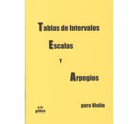 LLINARES J. - Tablas de Intervalos, Escalas y Arpegios para Violin