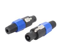 LLINthy 4 conectores adaptadores de cable NL4FC de 4 pines para altavoces, conector de 4 polos, enchufe de sonido, giro, suministros de liberación