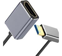 LLINthy Adaptador de tarjeta de vídeo para videocámara DSLR en miniatura de 30 cm, cable de extensión 8K60Hz 4K120Hz rápido para proyectores Laptopso, cable convertidor para proyección
