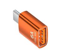 LLINthy Adaptador tipo C a USB 3.1, convertidor de 10 Gbps, adaptador de carga de metal, tamaño de bolsillo para smartphone, PC, portátil, tableta