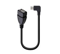 LLINthy Adaptador USB A en ángulo eficiente de espacio, soporta fiabilidad de transferencia de datos de 480 Mbps y almacenamiento compacto a adaptador OTG