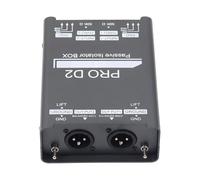 LLINthy Aislador de sonido de doble canal, corrientes de sonido, eliminadores de ruido, mezcladores aisladores 6.5, conectores de instrumentos de transmisión en vivo, dispositivo de reducción de