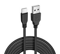 LLINthy Cable de alimentación de 3,5 m, conector recto de 90°/para sistemas de seguridad, cámaras de salpicadero, electrónica automotriz, cable tipo C para ventilador