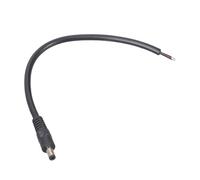 LLINthy Cable de reparación de cable de alimentación de extremo abierto de 5,5 mm x 2,5 mm, conector desnudo para cámara CCTV, cable de reparación de extremo abierto