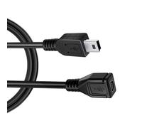 LLINthy Cable USB de 5 pines estándar USB macho a USB de 5 pines hembra de 5 pines, cable de carga USB de transferencia rápida de datos USB macho a hembra