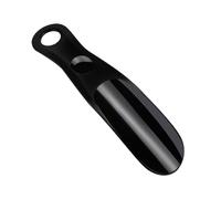 LLINthy Calzador portátil de ABS ligero, agarre ergonómico, herramienta de montaje para botas y tenis, cuerno corto para mujer