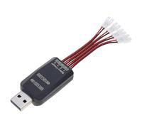 LLINthy Carga USB de 4 canales para baterías LiPo3.7V LiHv 3.8V Indicadores LED inteligentes y 4 puertos de carga independientes, cargador inteligente