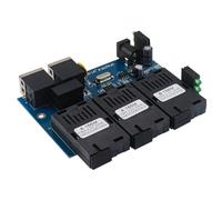 LLINthy Conmutadores inversos de 10/100 m de salida de 12 V Fast Ethernet, convertidor de fibra Ethernet 2 RJ45, convertidor de medios ópticos, fácil instalación