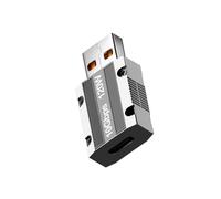 LLINthy Conversión USB 3.1 a tipo C compatible con adaptador de aluminio de ancho de banda de 10 Gbps para video suave y transferencia de archivos grandes, adaptador de aluminio