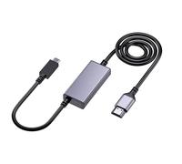 LLINthy Convertidor USB C a Hdmis Salida 4K PD60W Carga para MultiMonitor de Trabajo Entretenimiento Laptop Dock Baja Potencia Comsuption Aluminio USB C a Hdmis Monitor Adaptador
