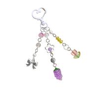 LLINthy Correas portátiles para teléfono con temática de frutas, accesorios estéticos acrílicos para decoración de bolsos, accesorios decorativos