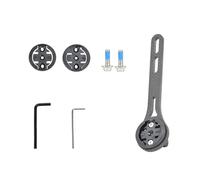 LLINthy Cronómetro de ciclismo, velocímetro, frente de rack, soporte de extensión para bicicletas, soporte de computadora, soporte de luz, soportes de montaje para computadora