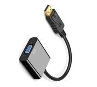 LLINthy Durabilidad DisplayPort VGA Video Converter 1080P Gold Plate Port para transferencia de señales estables DisplayPort a VGA adaptador a adaptador